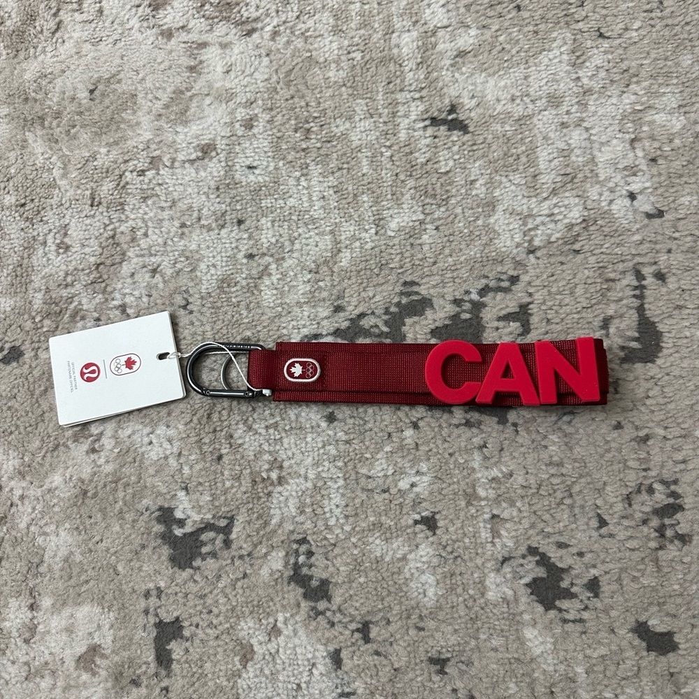 Lululemon Canada Olympics Letter Keychain Brand New